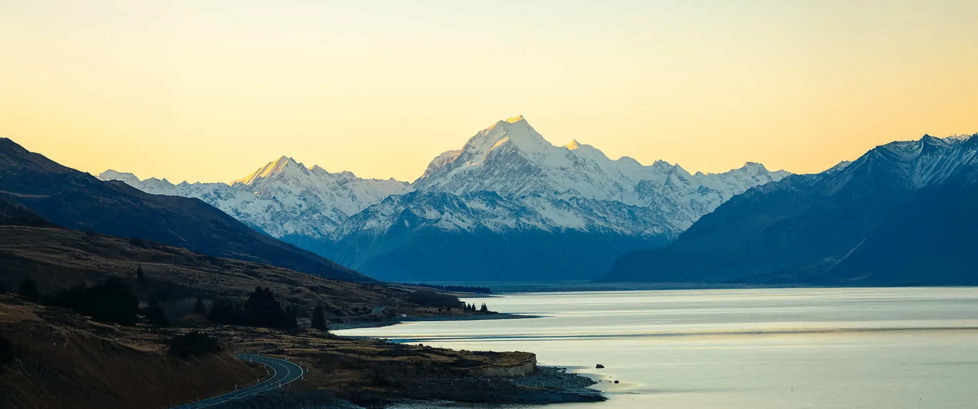 Lake Pukaki Road to Aoraki